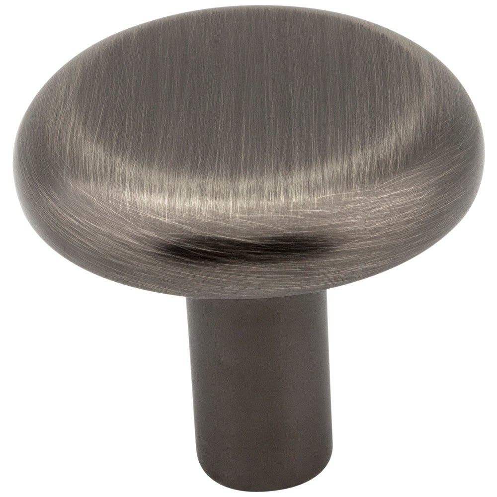 1-1/4" Diameter Brushed Pewter Round Seaver Cabinet Knob