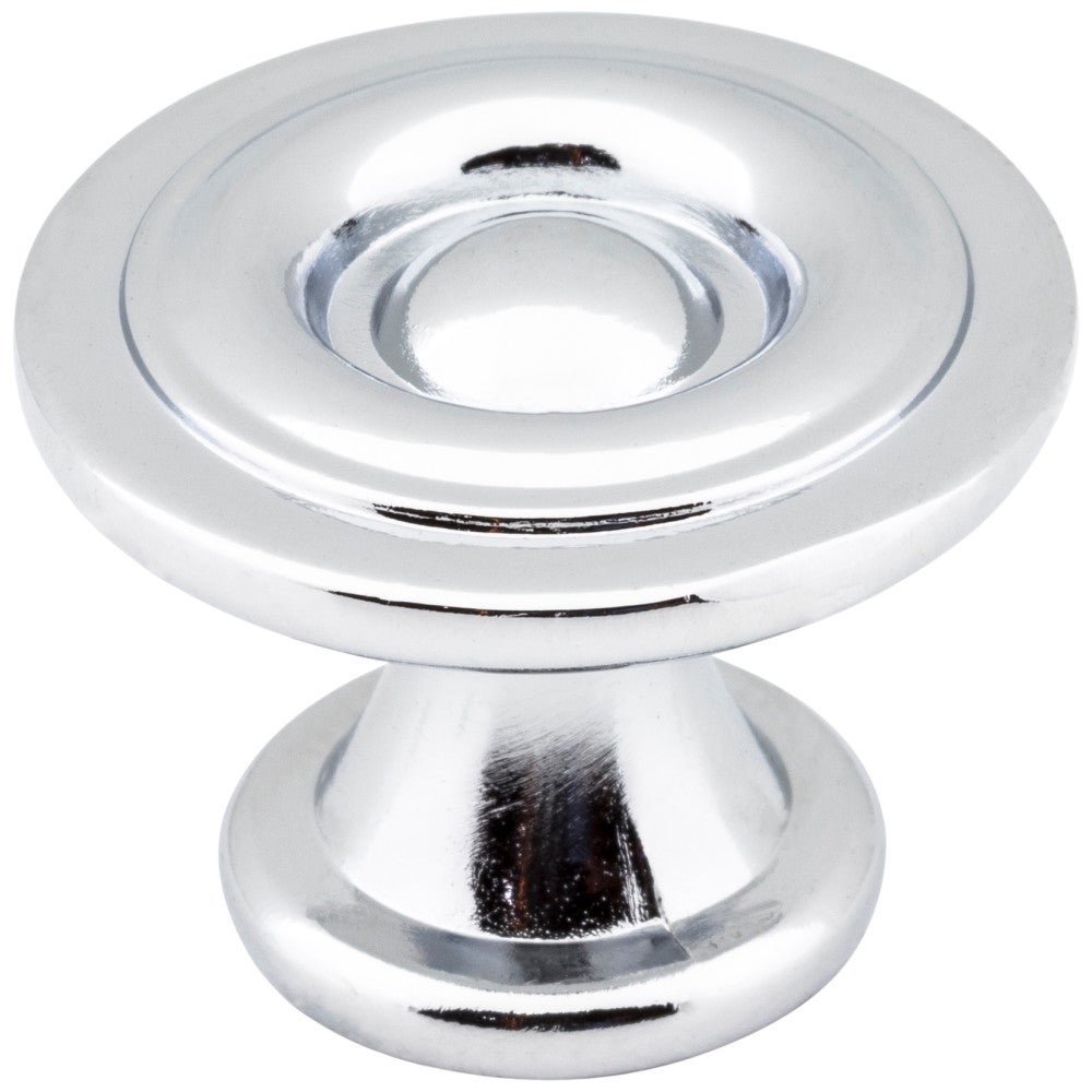 1-3/16" Diameter Polished Chrome Button Syracuse Cabinet Knob