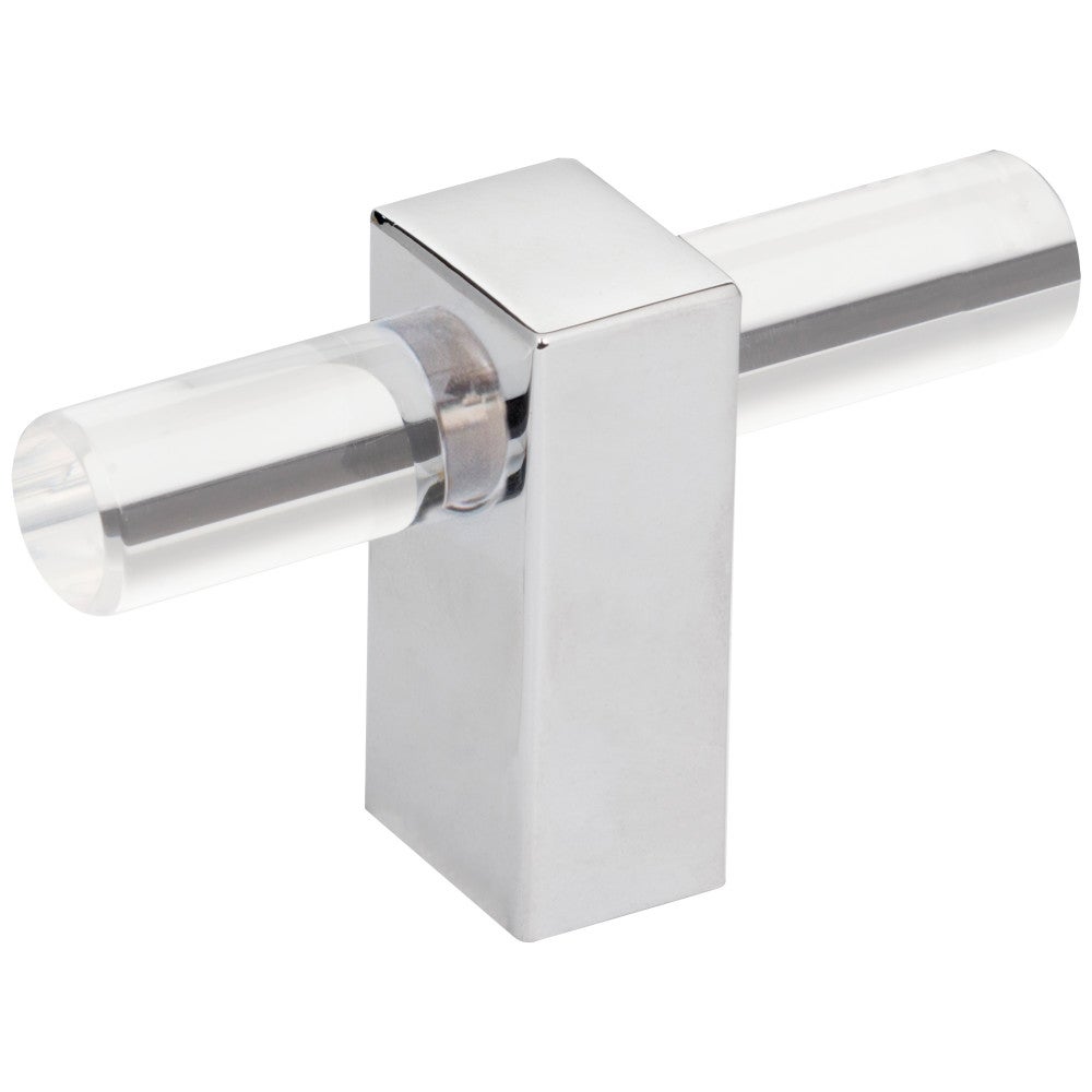 2-3/8" Overall Length Polished Chrome Spencer "T" Knob