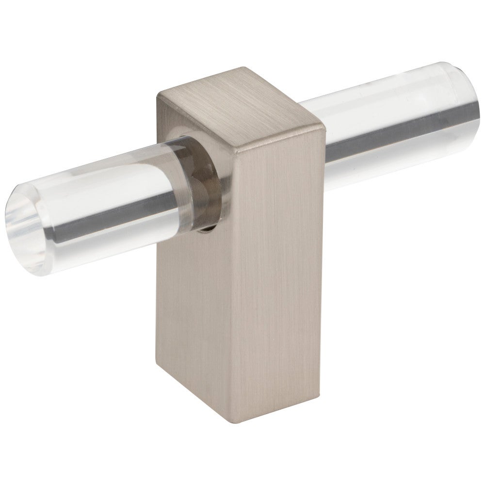 2-3/8" Overall Length Satin Nickel Spencer "T" Knob
