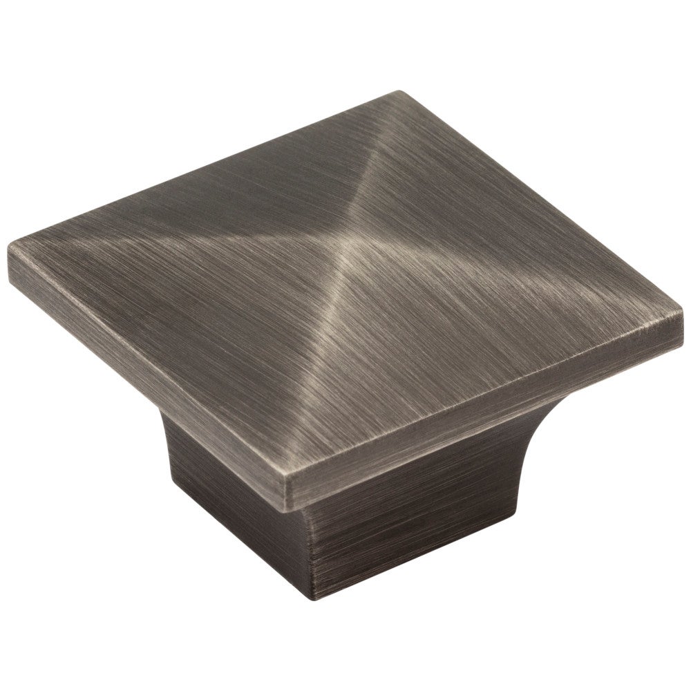 1-1/4" Overall Length Brushed Pewter Pyramid Cairo Cabinet Knob