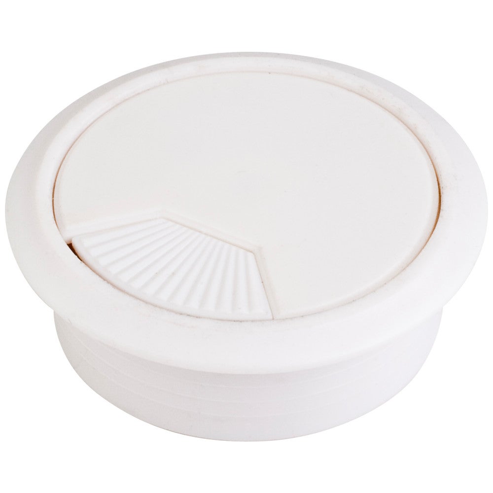 White 3 Piece Spring Grommet for 60 mm Diameter Hole