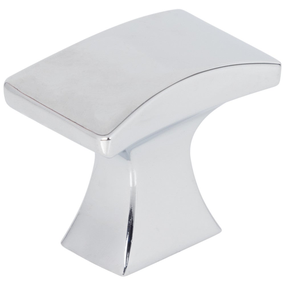 1-1/4" Overall Length Polished Chrome Flared Philip Cabinet Knob