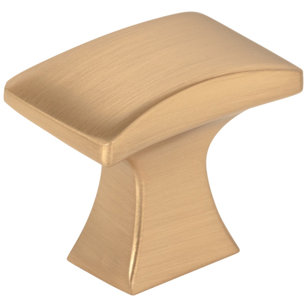 1-1/4" Overall Length Satin Bronze Flared Philip Cabinet Knob