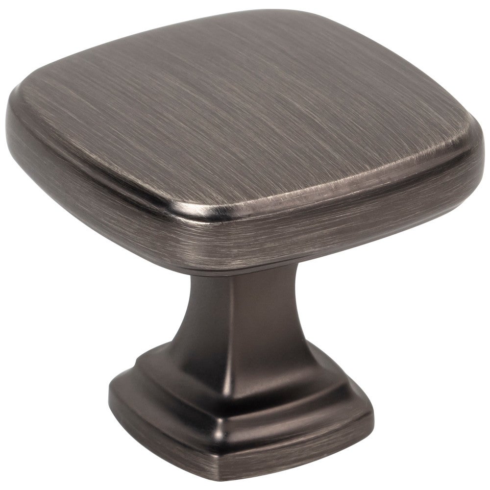 1-3/8" Overall Length Brushed Pewter Fontana Cabinet Knob