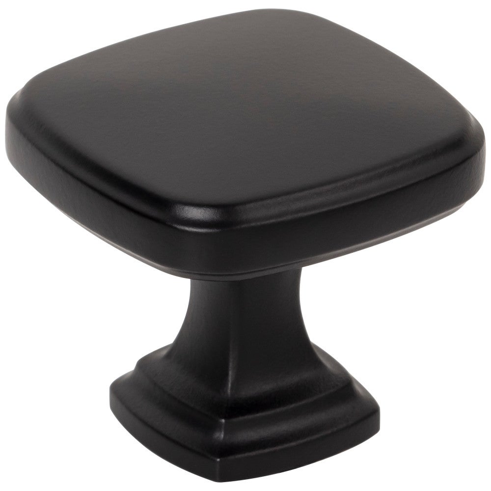 1-3/8" Overall Length Matte Black Fontana Cabinet Knob