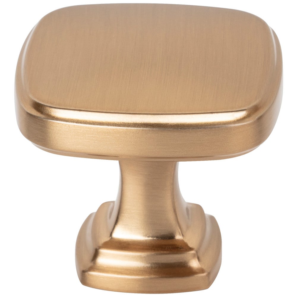 1-3/8" Overall Length Satin Bronze Fontana Cabinet Knob