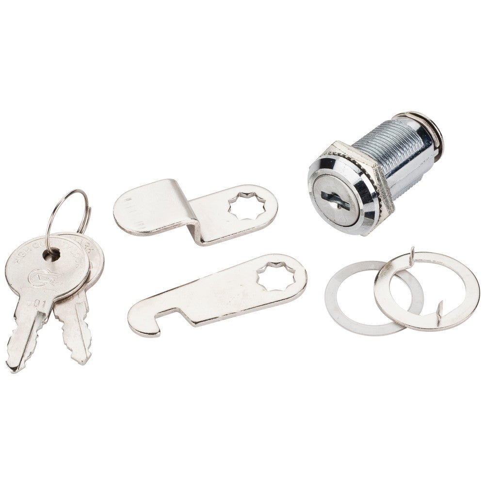 1-1/2" Length Chrome Cam Lock - Keyed Alike