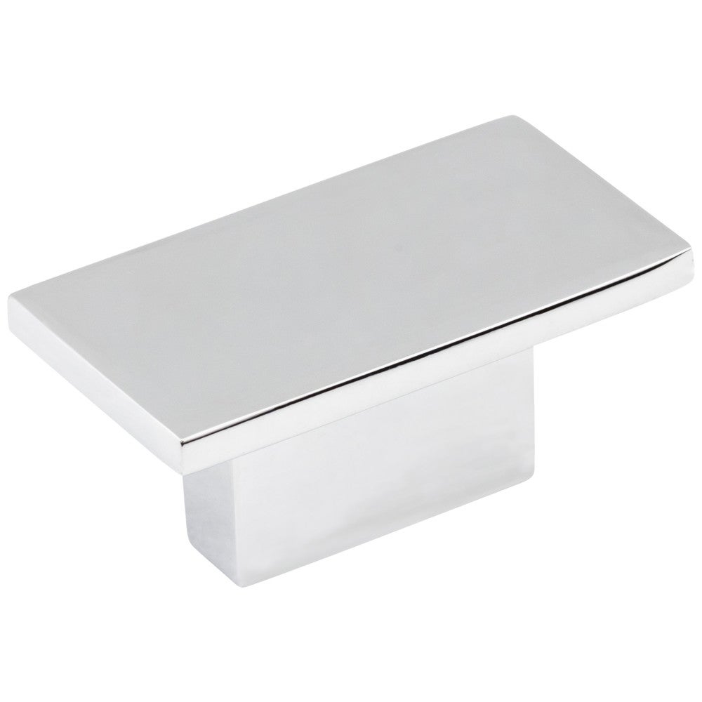 1-9/16" Overall Length Polished Chrome Rectangle Mirada Cabinet Knob