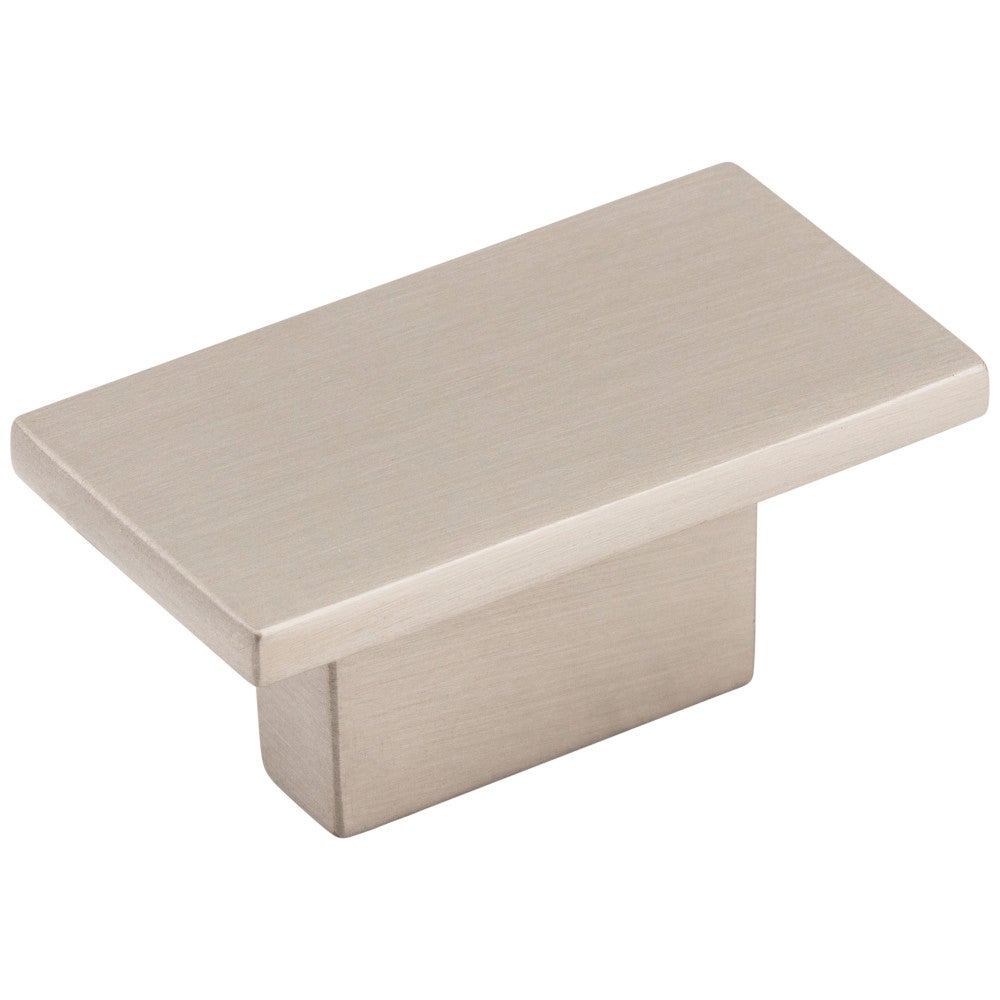 1-9/16" Overall Length Satin Nickel Rectangle Mirada Cabinet Knob