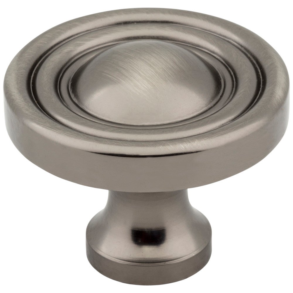 1-3/8" Diameter Brushed Pewter Round Bella Cabinet Knob
