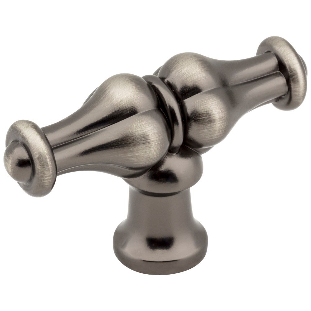 2-1/4" Brushed Pewter Bella Cabinet "T" Knob