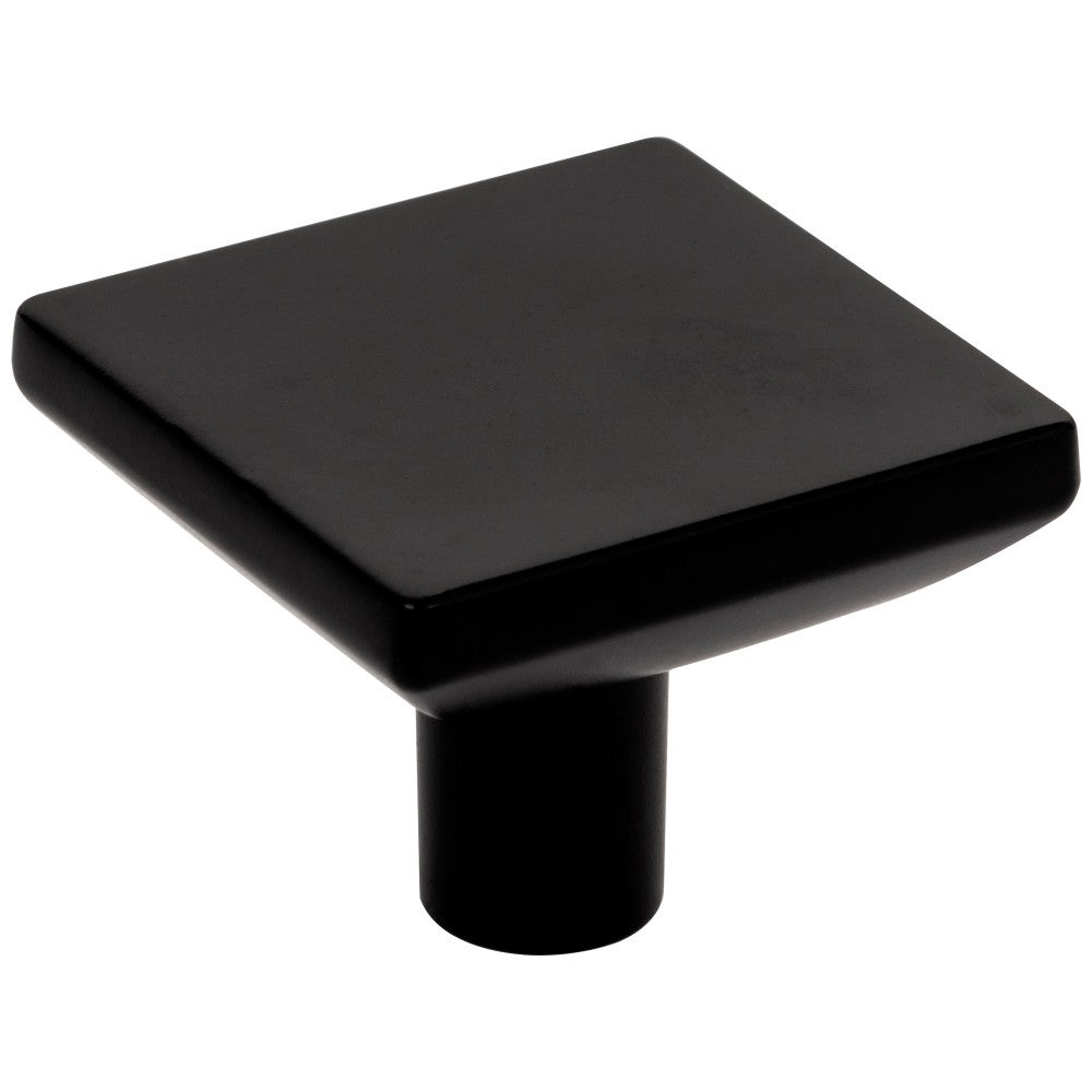 1-5/8" Overall Length Matte Black Walker 1 Square Knob