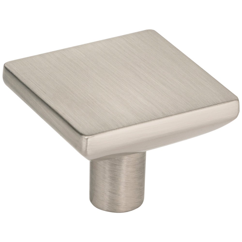 1-5/8" Overall Length Satin Nickel Walker 1 Square Knob