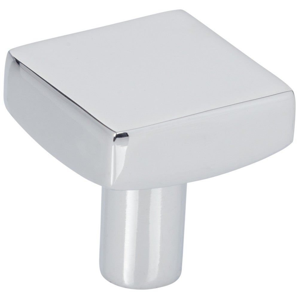 1-1/8" Overall Length Polished Chrome Square Dominique Cabinet Knob