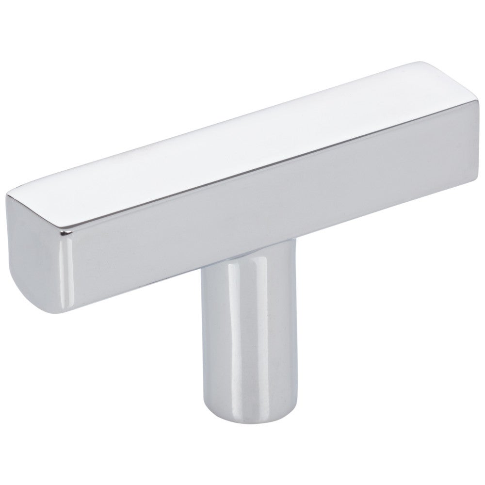 2" Polished Chrome Dominique Cabinet "T" Knob