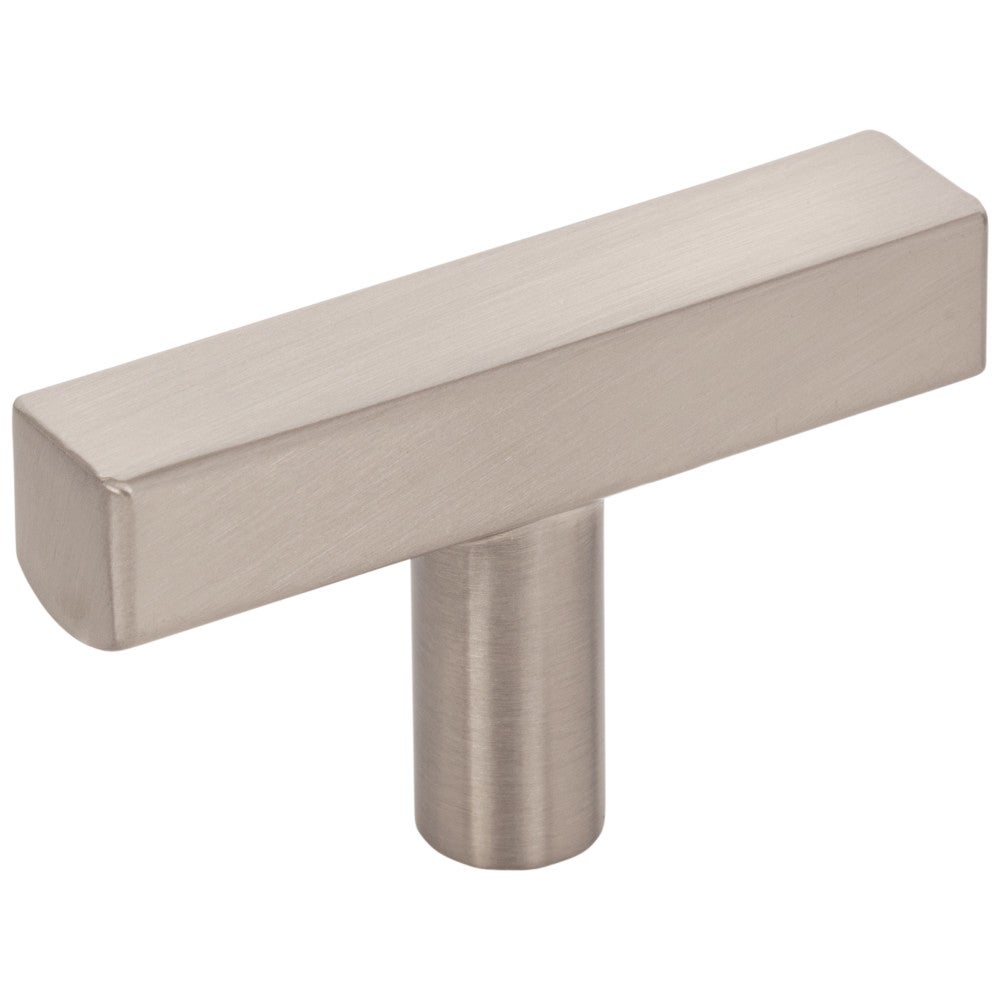2" Satin Nickel Dominique Cabinet "T" Knob