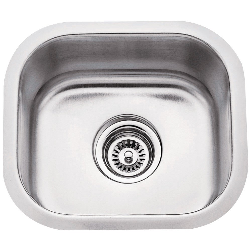 13" L x 14-1/2" W x 7" D Undermount 18 Gauge Stainless Steel Single Bowl Sink