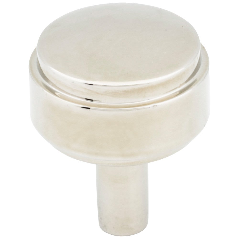 1-1/8" Diameter Polished Nickel Hayworth Cabinet Knob