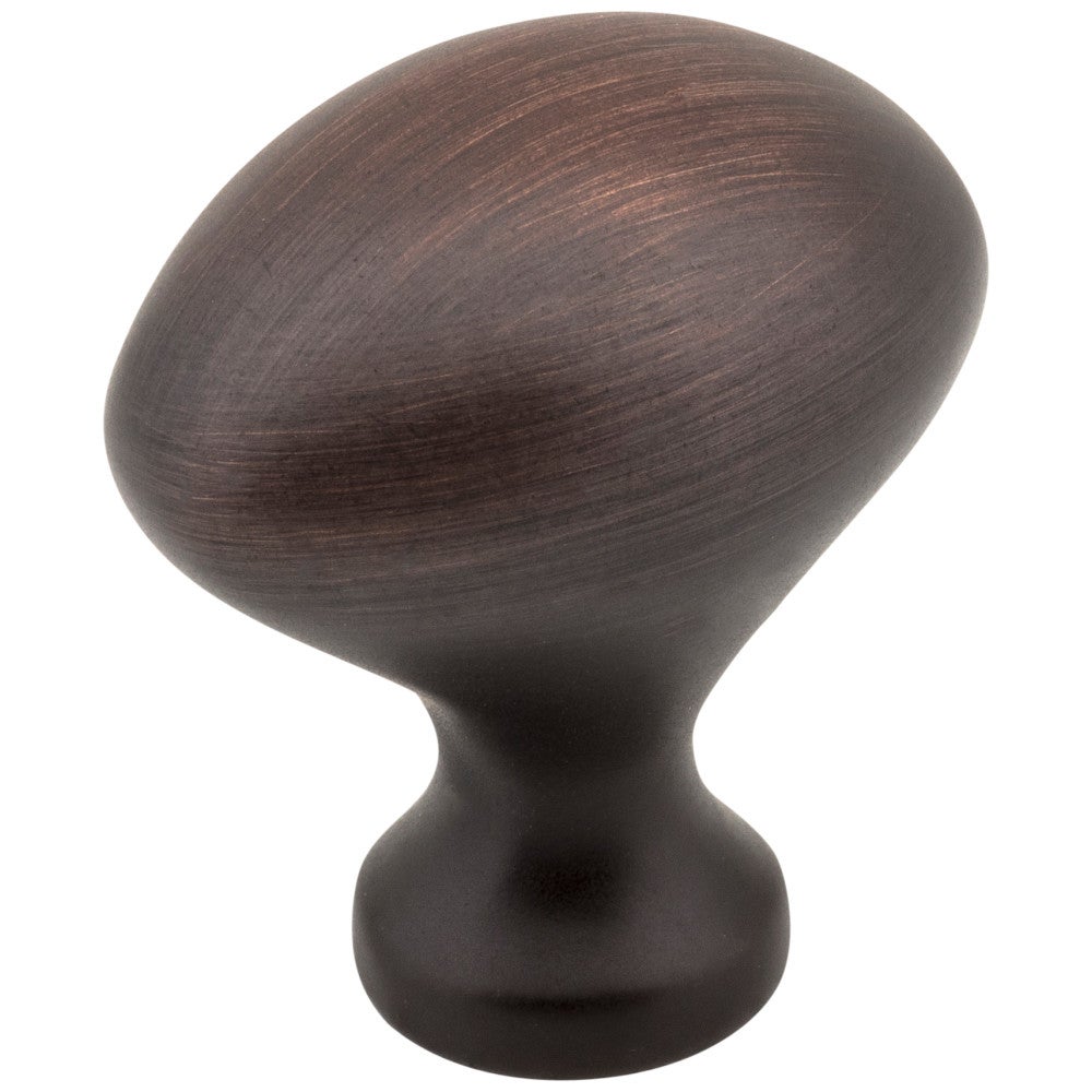 1-1/8" Overall Length Brushed Oil Rubbed Bronze Oval Merryville Cabinet Knob