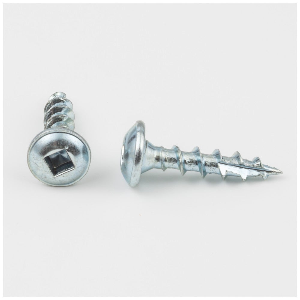 #8 x 3/4" Zinc Plated Type 17 Square Drive Coarse Thread Pan Washer Head Screw Sold by the Keg. Order 11 for 11,000 Screws