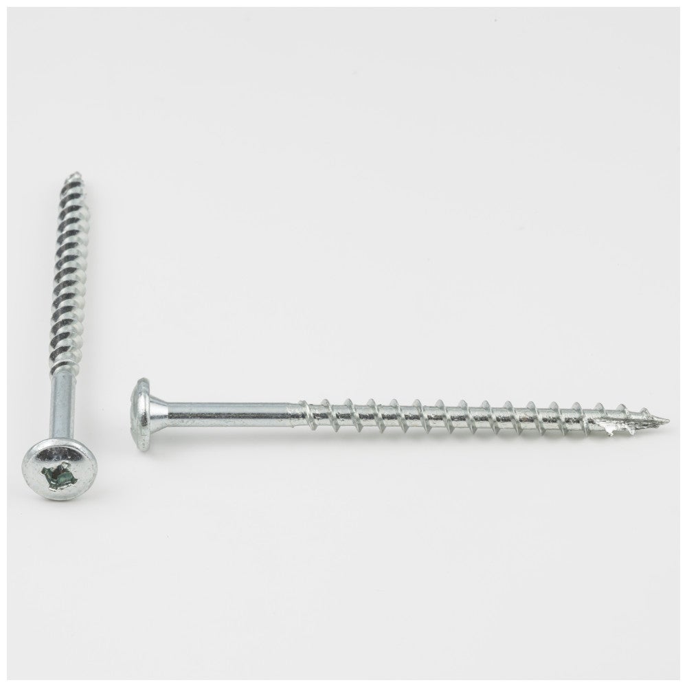 #8 x 2-1/2" Zinc Plated Square/Phillips Drive Type 17 Coarse Thread Standard Round Washer Head Screw Sold by the Keg (2,500). Order 2.5 for a Keg of 2,500 screws