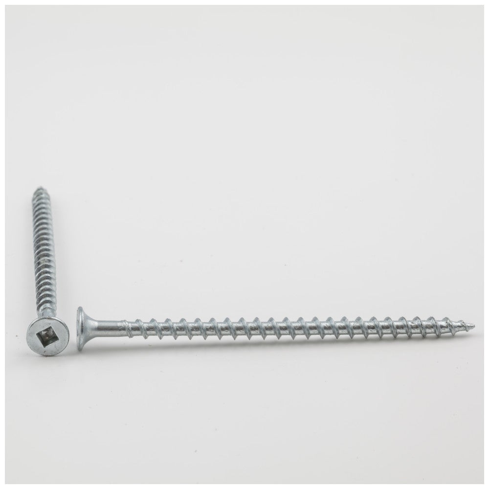 #8 x 3" Zinc Plated Square Drive Coarse Thread Bugle Head Coarse Thread Drywall Screw Sold by the Keg