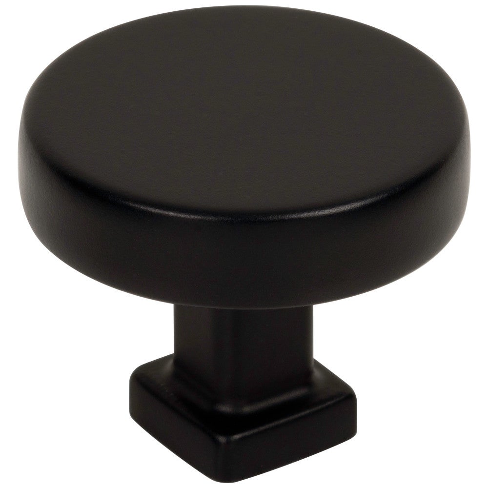 1-3/8" Diameter Matte Black Ogden Cabinet Knob