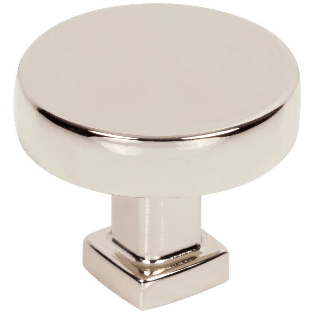 1-3/8" Diameter Polished Nickel Ogden Cabinet Knob