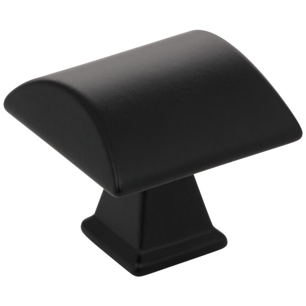 1-1/4" Overall Length  Matte Black Roman Cabinet Knob