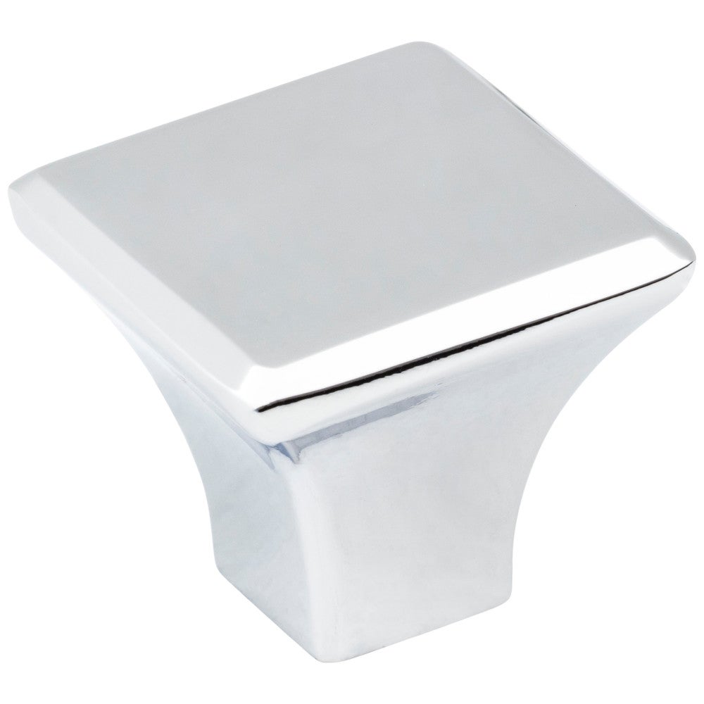 1-1/8" Overall Length Polished Chrome Square Marlo Cabinet Knob