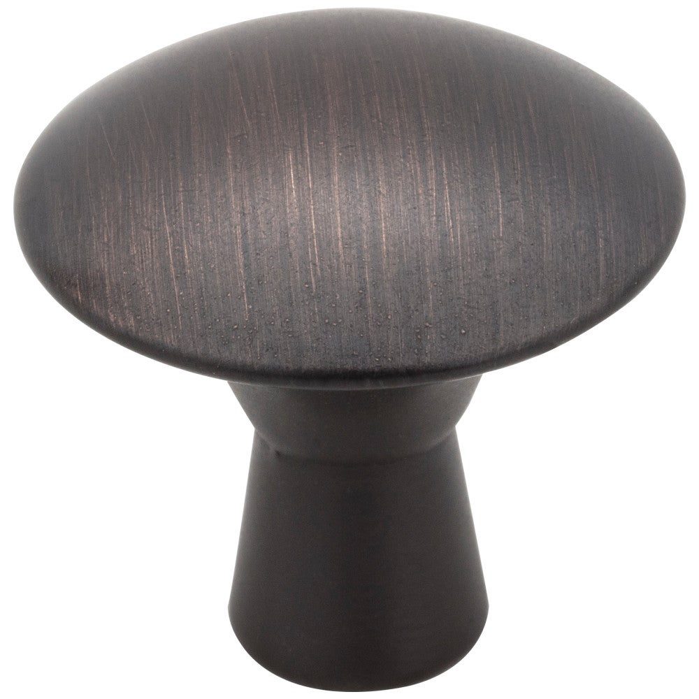1-1/16" Diameter Brushed Oil Rubbed Bronze Zachary Cabinet Mushroom Knob