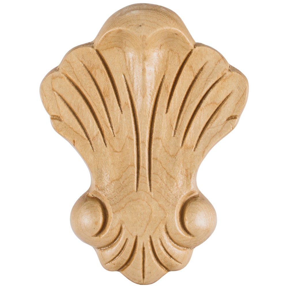 3-1/4" W x 5/8" D x 4-3/8" H Shell Appliqué