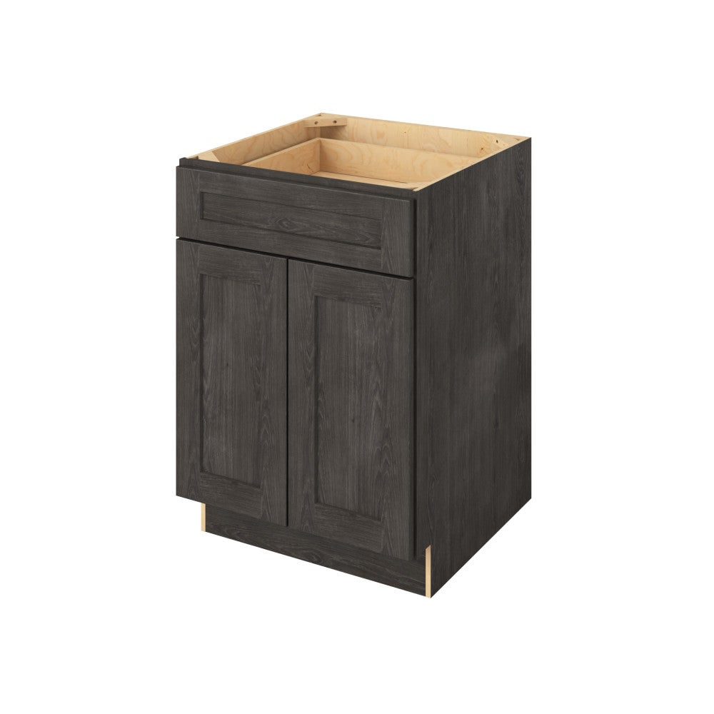 24" Base Cabinet, 2 Doors-1 Drawer, 1 Shelf