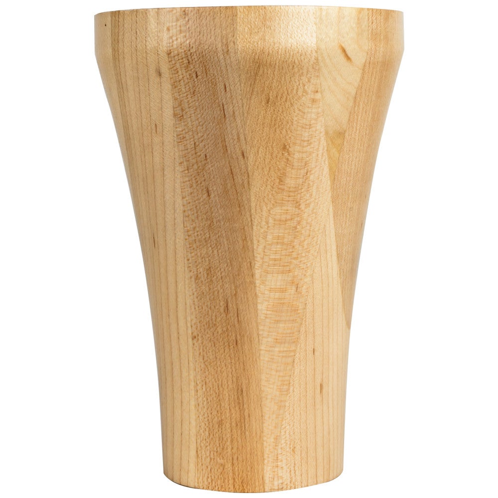 4" W x 4" D x 6" H Contemporary Cove Bun Foot