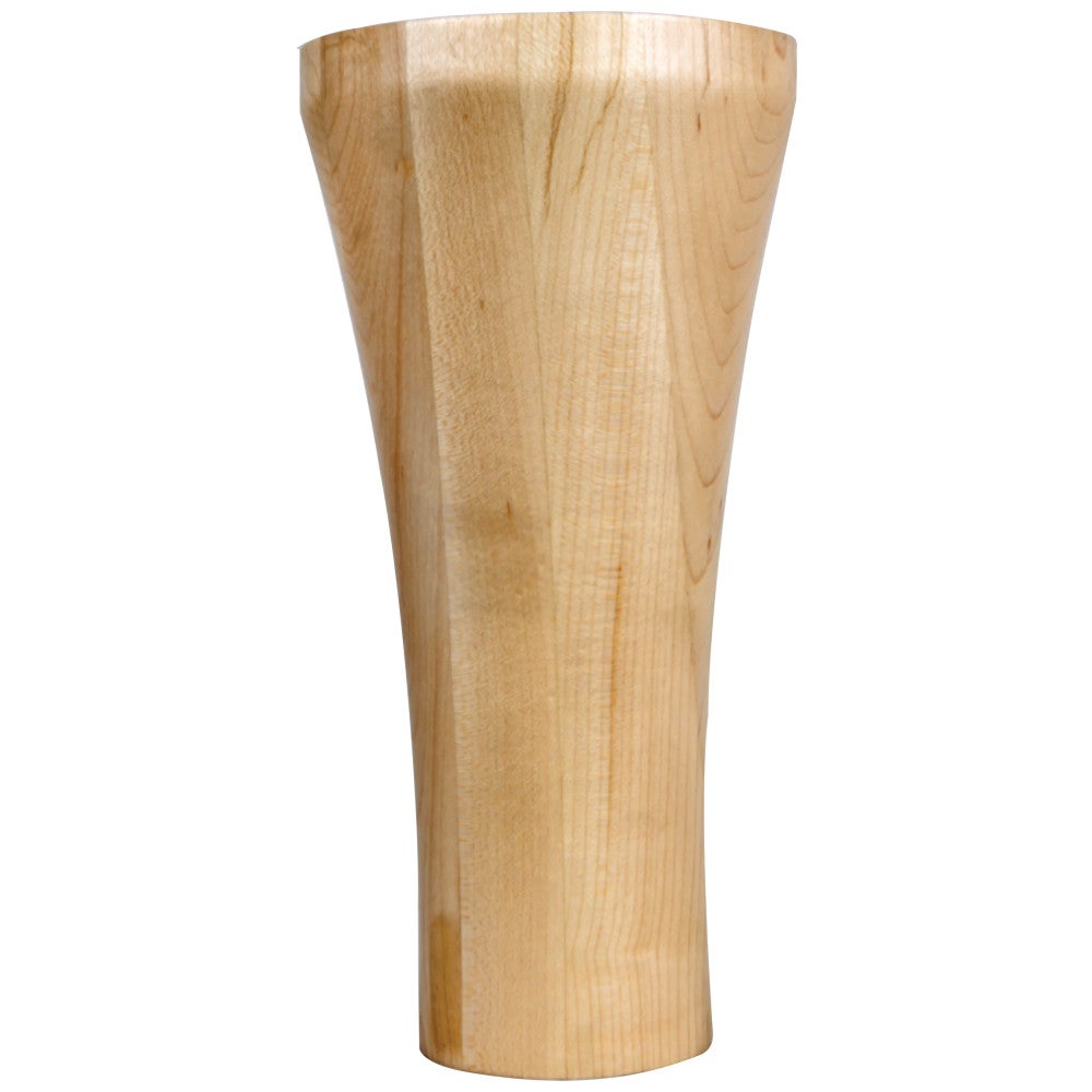 4" W x 4" D x 8" H Contemporary Cove Bun Foot