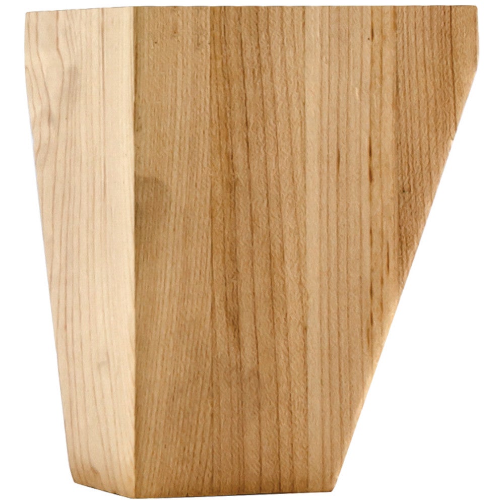3-1/2" W x 3-1/2" D x 4-1/2" H Square Shaker Bun Foot