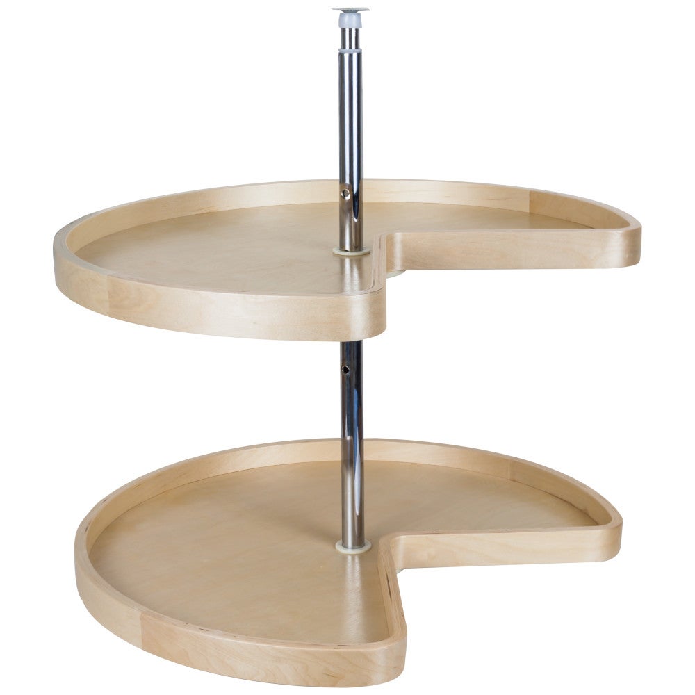 Banded Wood Lazy Susan Set