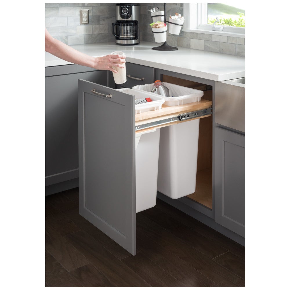 Wood Top-Mount Trashcan Pullout Kit