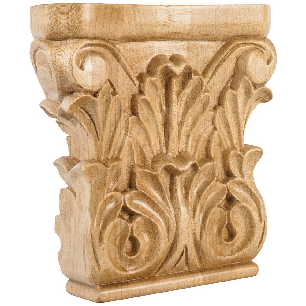 6" W x 1-1/4" D x 6" H Acanthus Capital