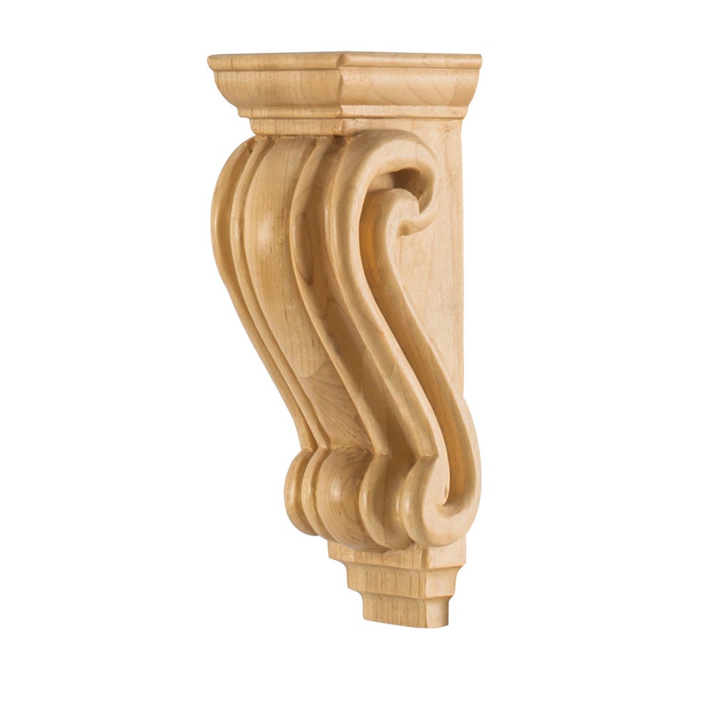 2-9/16" W x 2-7/16" D x 7" H Scrolled Corbel