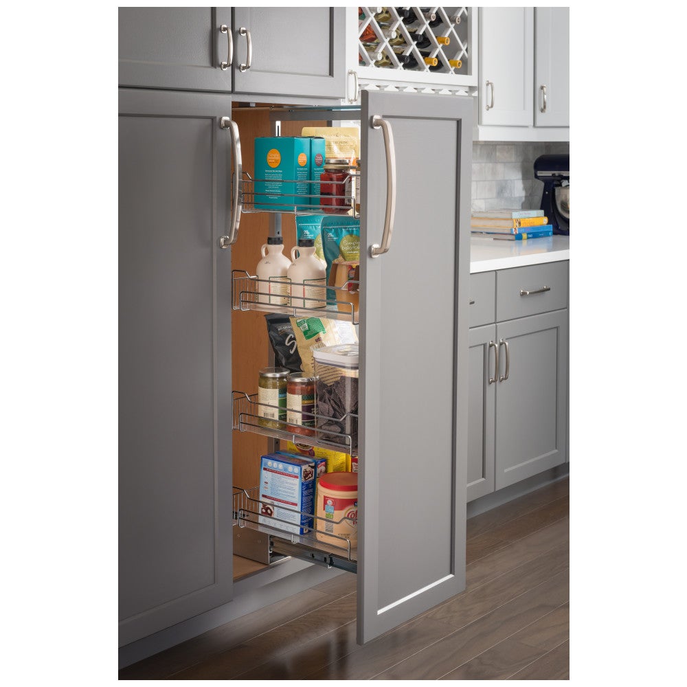 Chrome Wire Soft-close Pantry Pullout