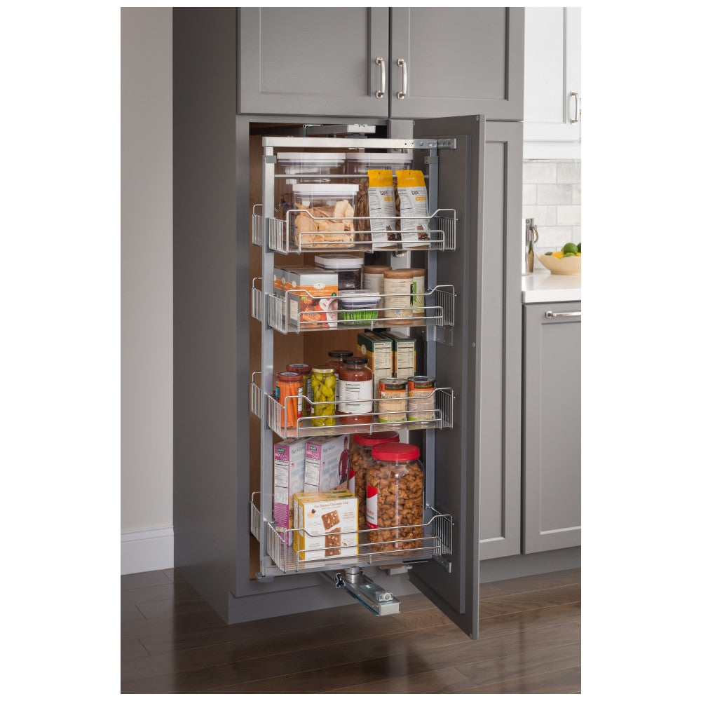 Chrome Wire Soft-close Pantry Swingout