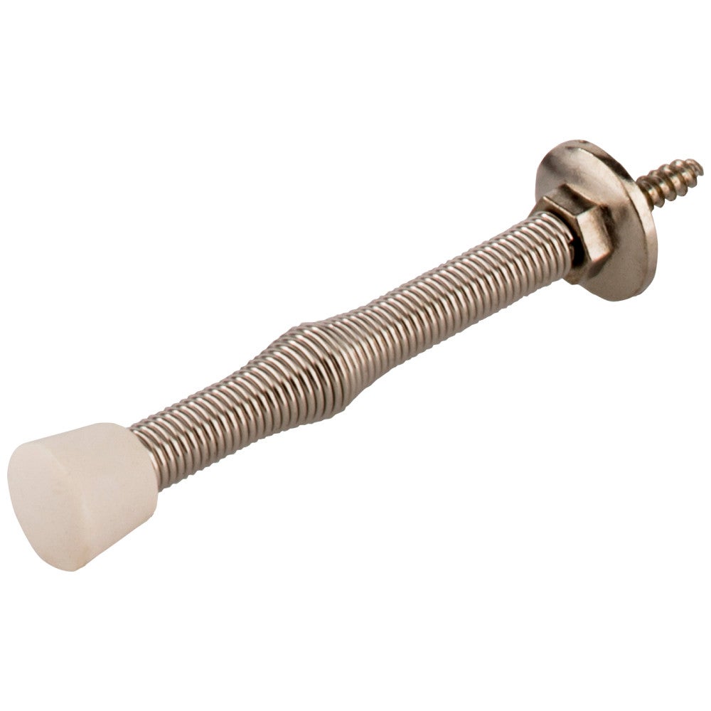 3" Spring Door Stop with Rubber Tip