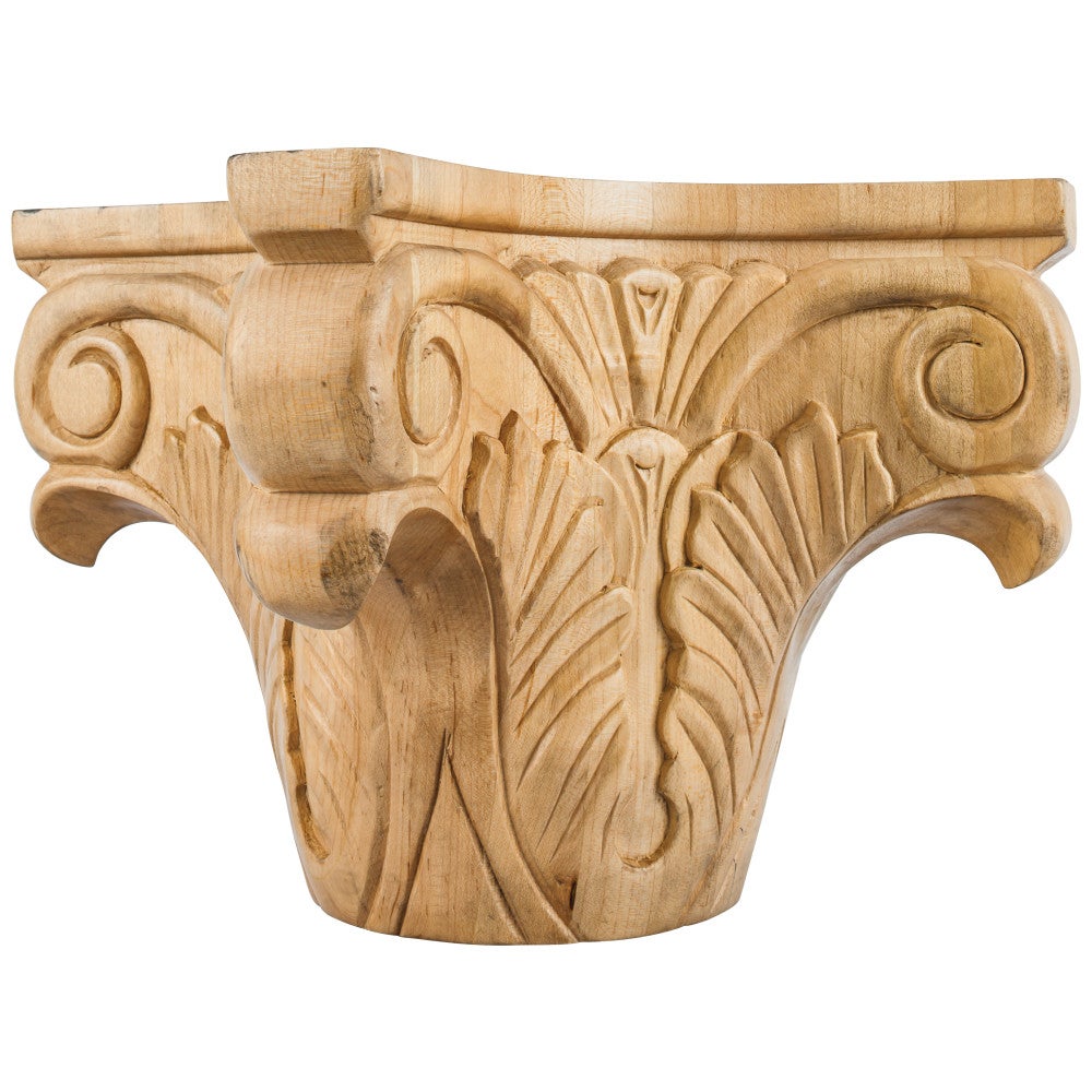 9" W x 9" D x 7" H Acanthus Column Capital