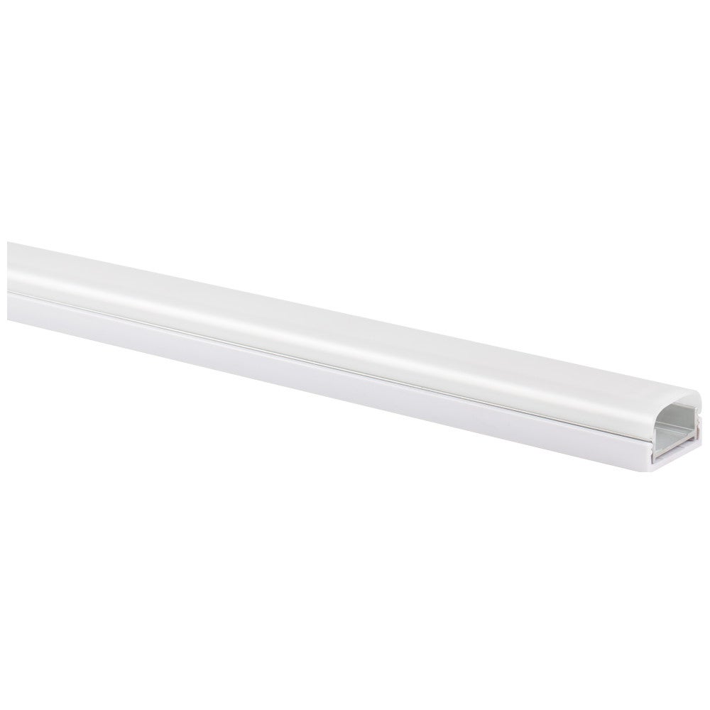 48" Premium Flat Surface-Mount Aluminum Profile with Frosted Lens, White