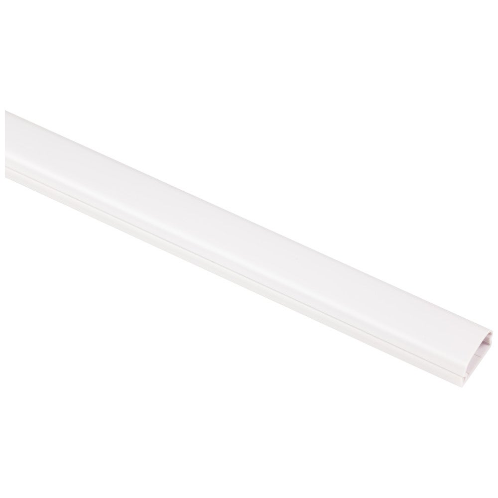 Premium Flat Plastic Wire Way, 48" White