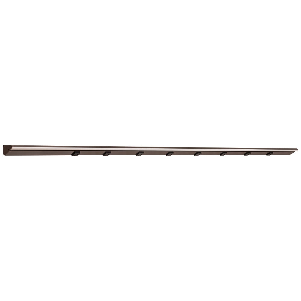 72-1/2" RM Series Lighted Power Strip, 600 Lm/Ft Higher Output, Bronze finish, Black receptacles, Daylight White 5000K