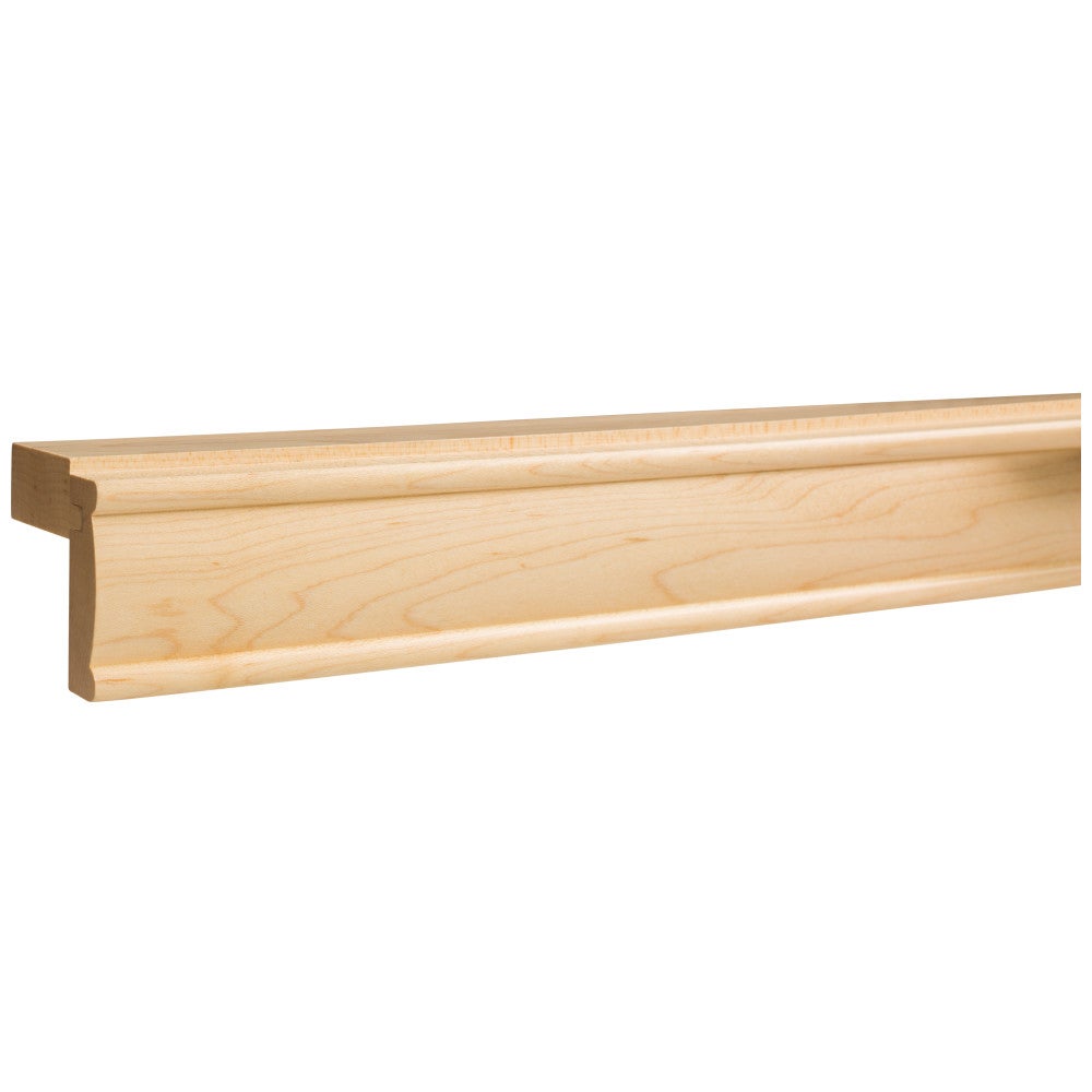 2-1/8" D x 2-1/4" H Bullnose Light Rail Moulding
