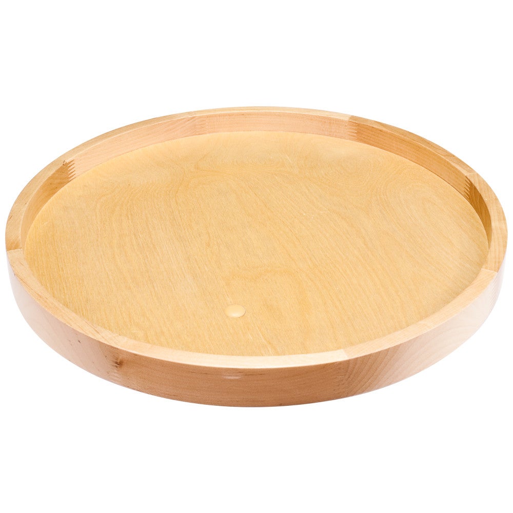 18" Round Wood Lazy Susan Shelf with Swivel
